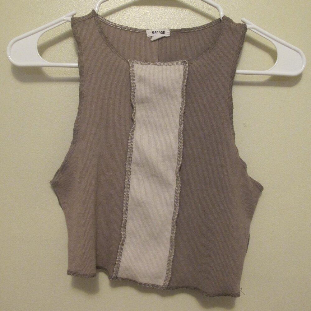 Garage MultiColor Cropped Tank Top - Sleeveless Top